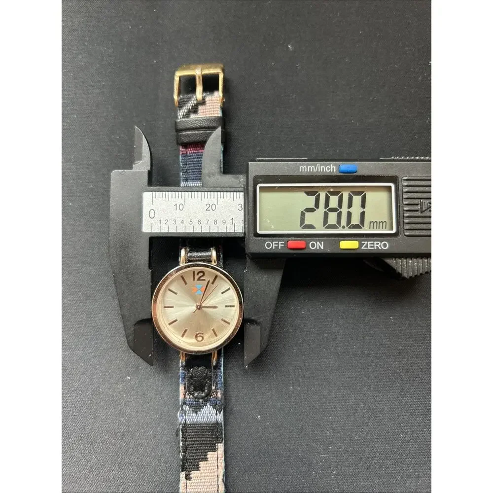Canyon Sky Rose Gold Tone Case Multicolored Band Women’s Quartz Watch